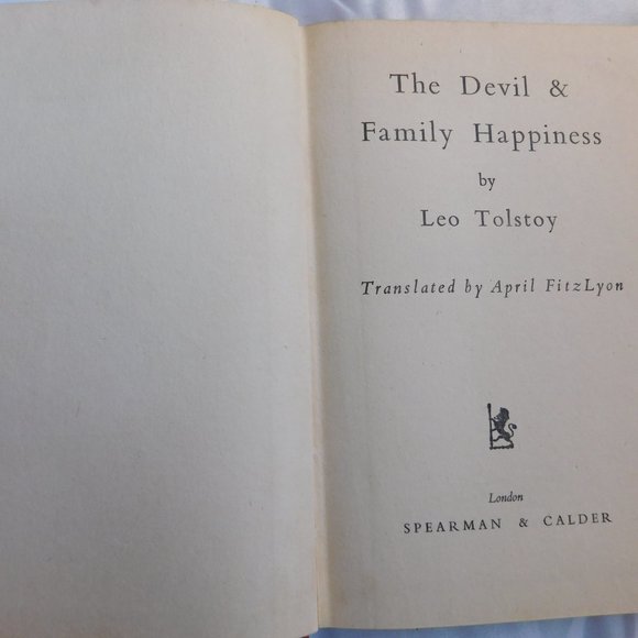 Leo Tolstoy The Devil and Family Happiness 1954 Book - Picture 3 of 5